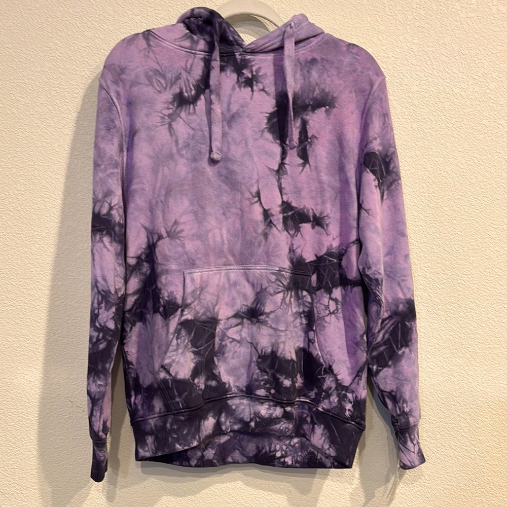 Paperbacks Purple and Black Tie-Dye Sweater